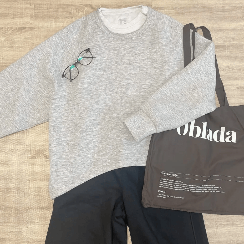 ユニクロ「GIRLS ボアスウェットワイドパンツ」のコーデ