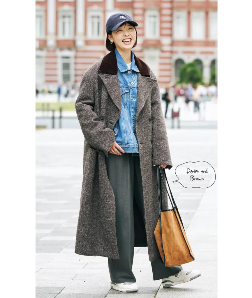 ユニクロ　デニムジャケットのコーデ