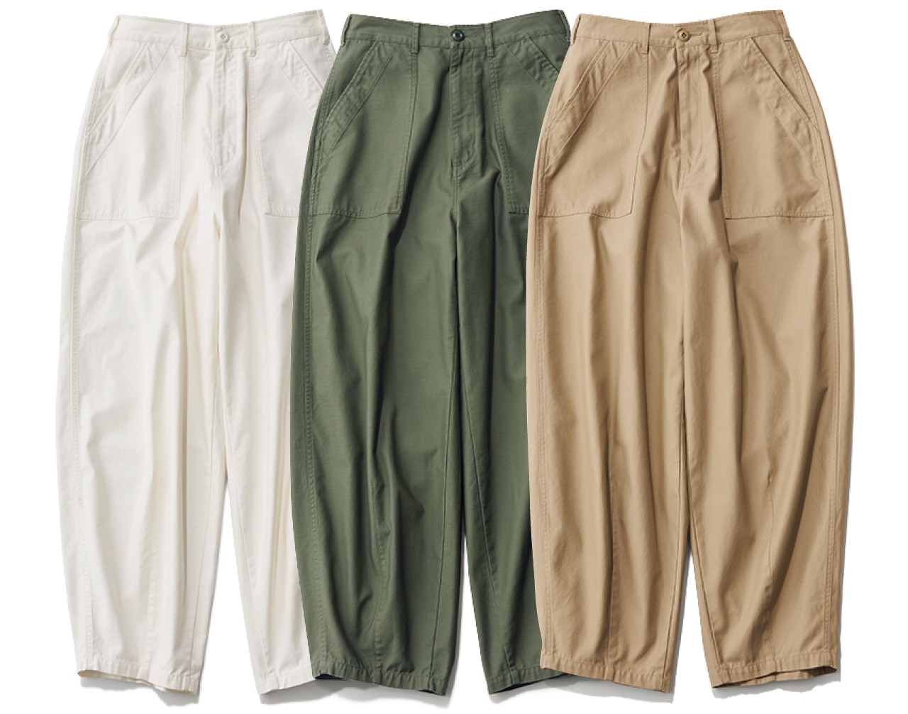 12closet（トゥエルブクローゼット）【洗える】【石上美津江さんコラボ】カーヴィパンツ