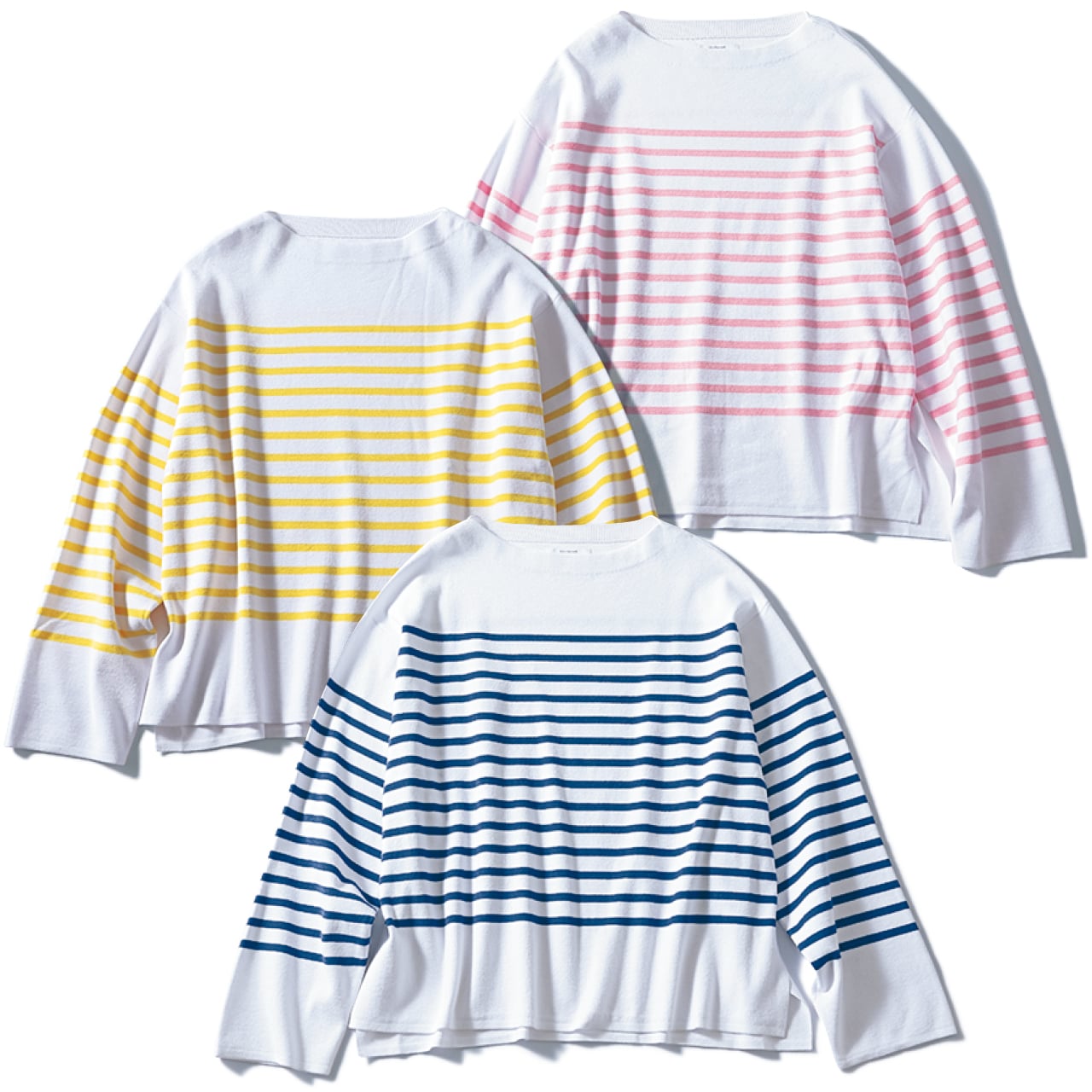 12closet(トゥエルブクローゼット)【洗える】ボートネックボーダーニット