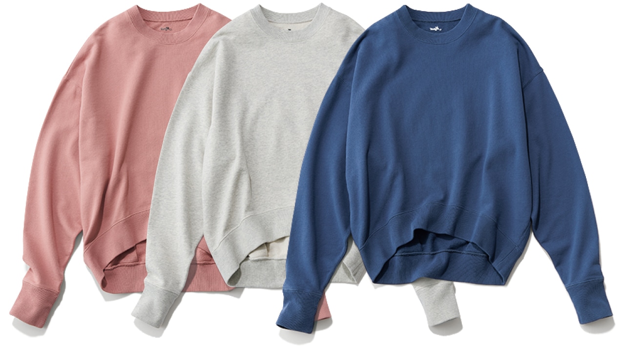 12closet（トゥエルブクローゼット）【洗える】【USAコットン】コクーンスウェット