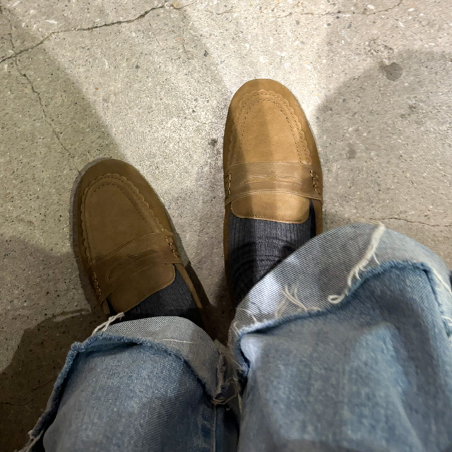ZARA　ローファー　モカシン　着用画像