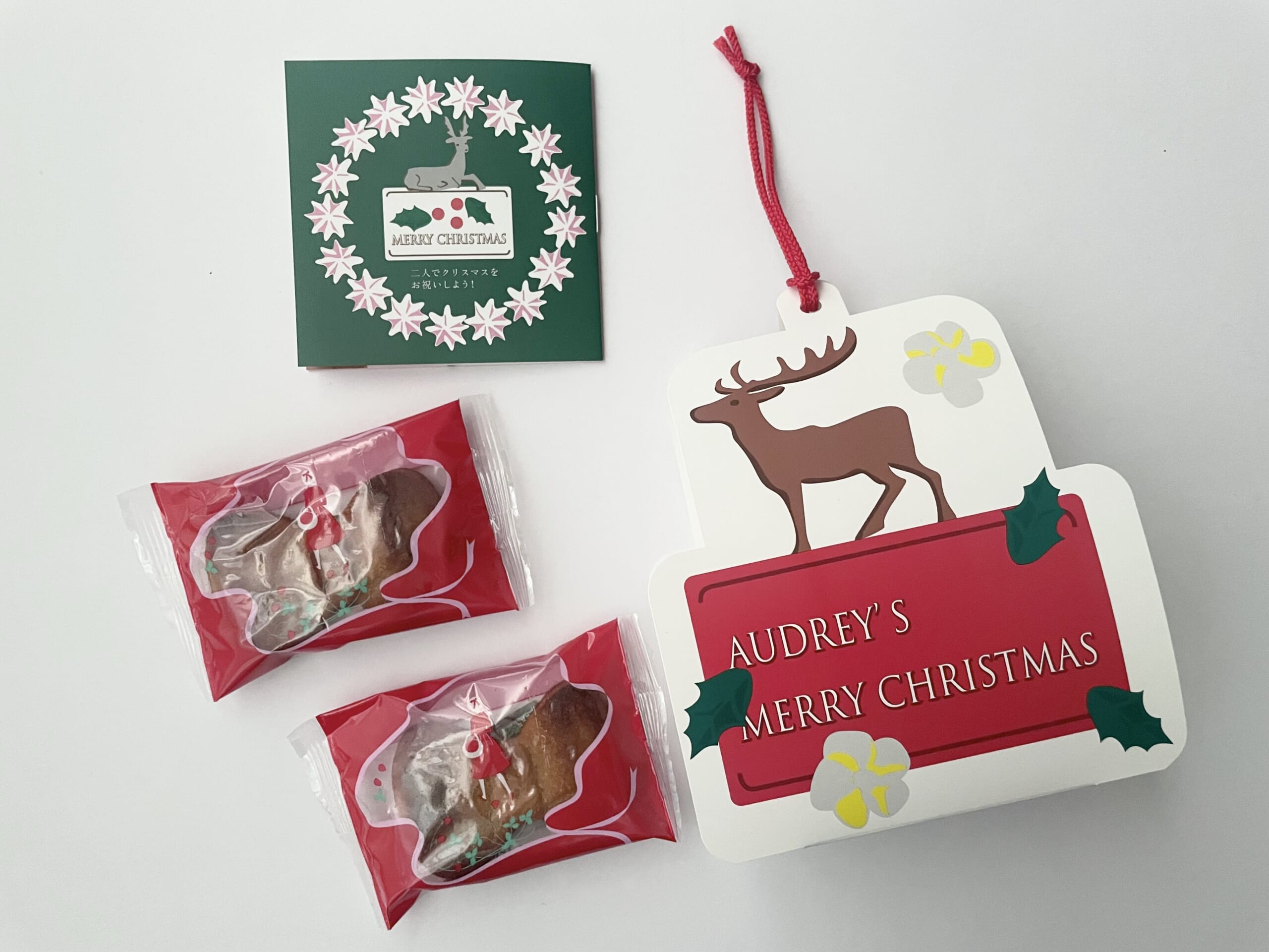 オードリーのウィンターボックスの中身、トナカイオーナメントとオードリーバター