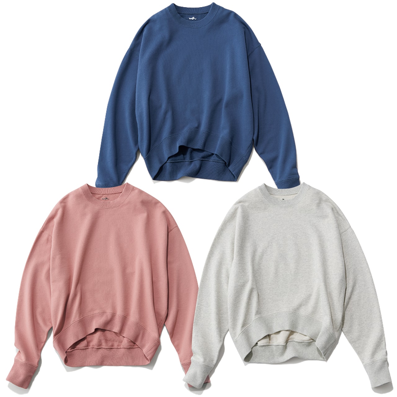 12closet（トゥエルブクローゼット）【洗える】【USAコットン】コクーンスウェット