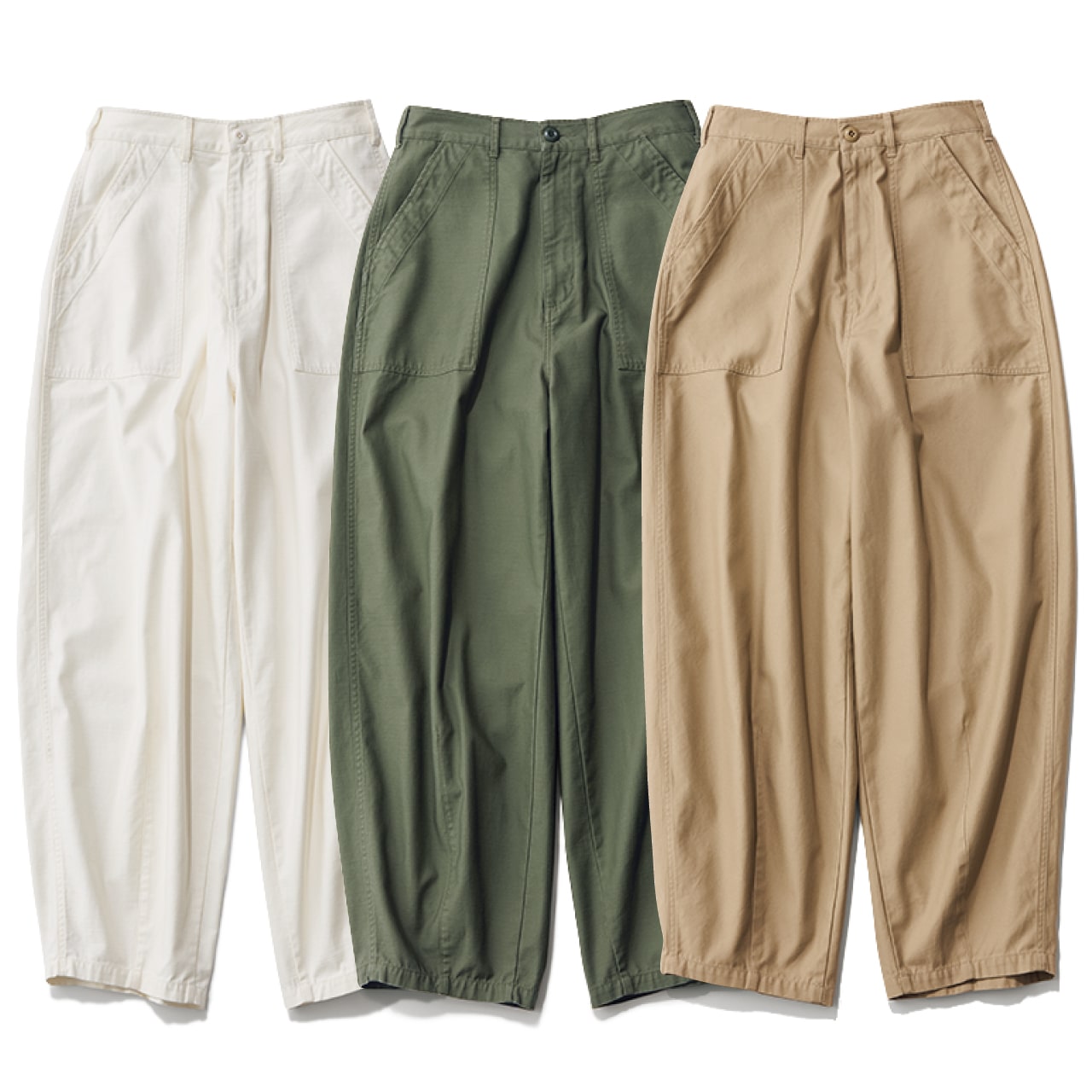 12closet（トゥエルブクローゼット）【洗える】【石上美津江さんコラボ】カーヴィパンツ