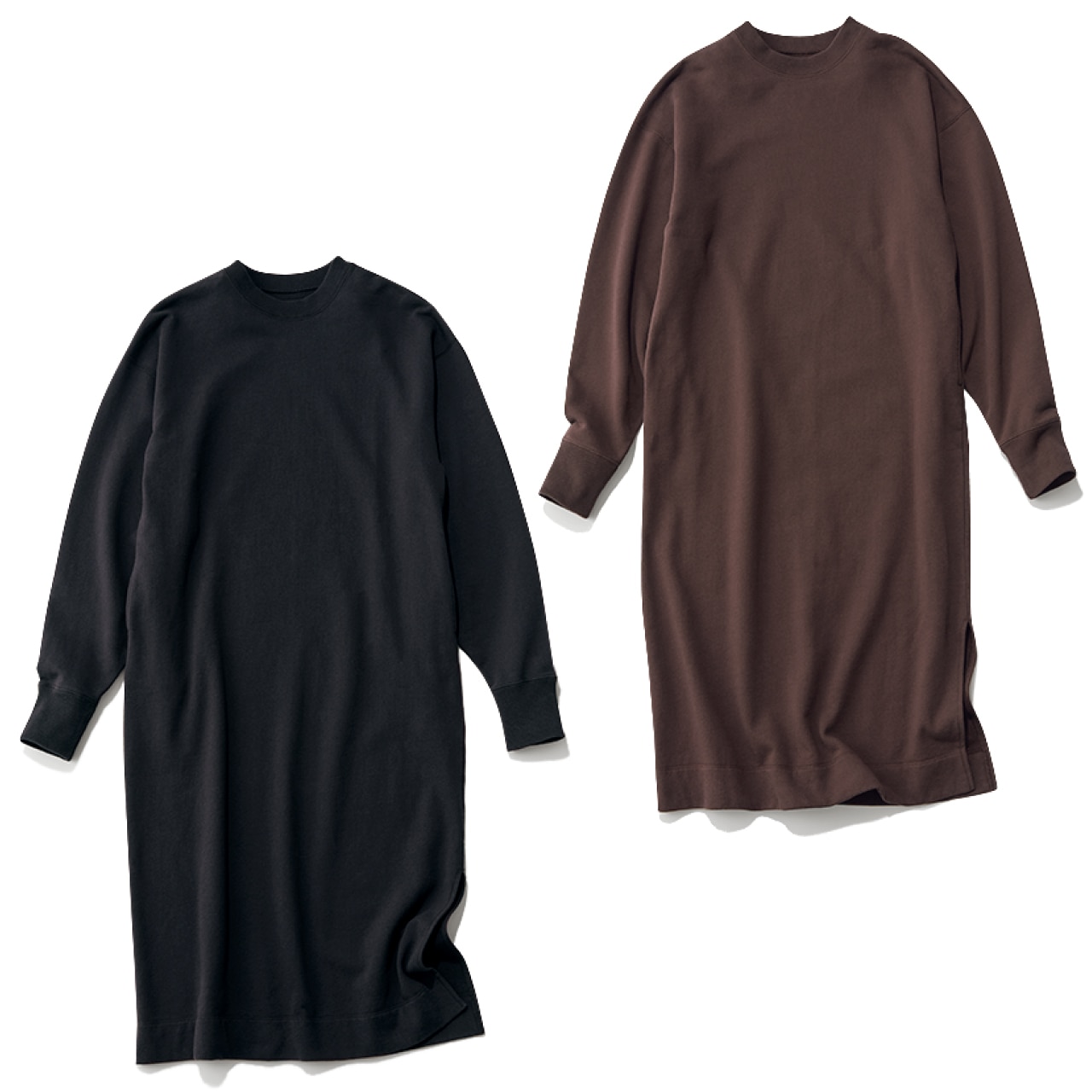 12closet（トゥエルブクローゼット）【洗える】【USAコットン】スウェットワンピース