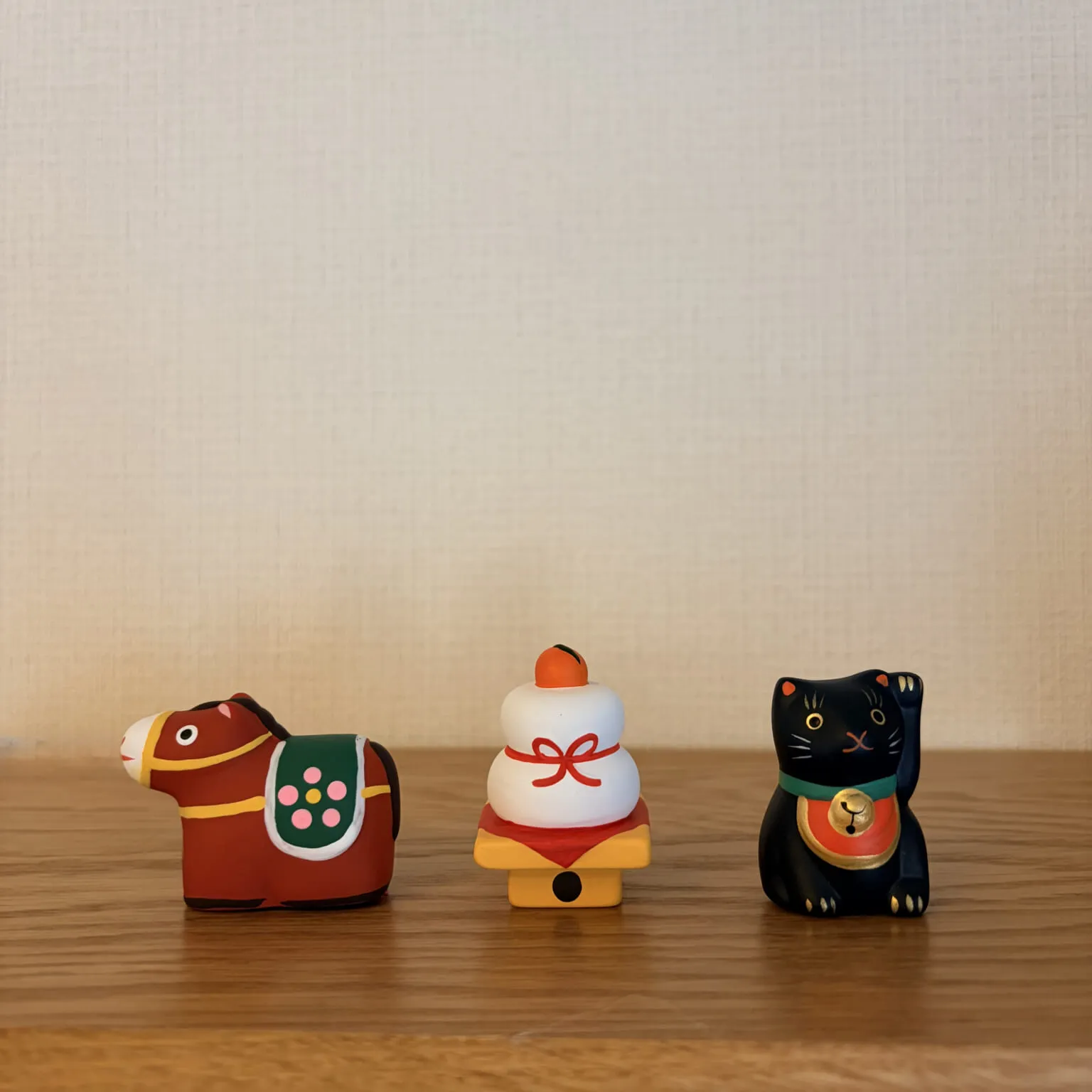 中川政七商店「招福干支みくじ 午」「鏡餅みくじ」「福招き猫みくじ 黒猫」集合