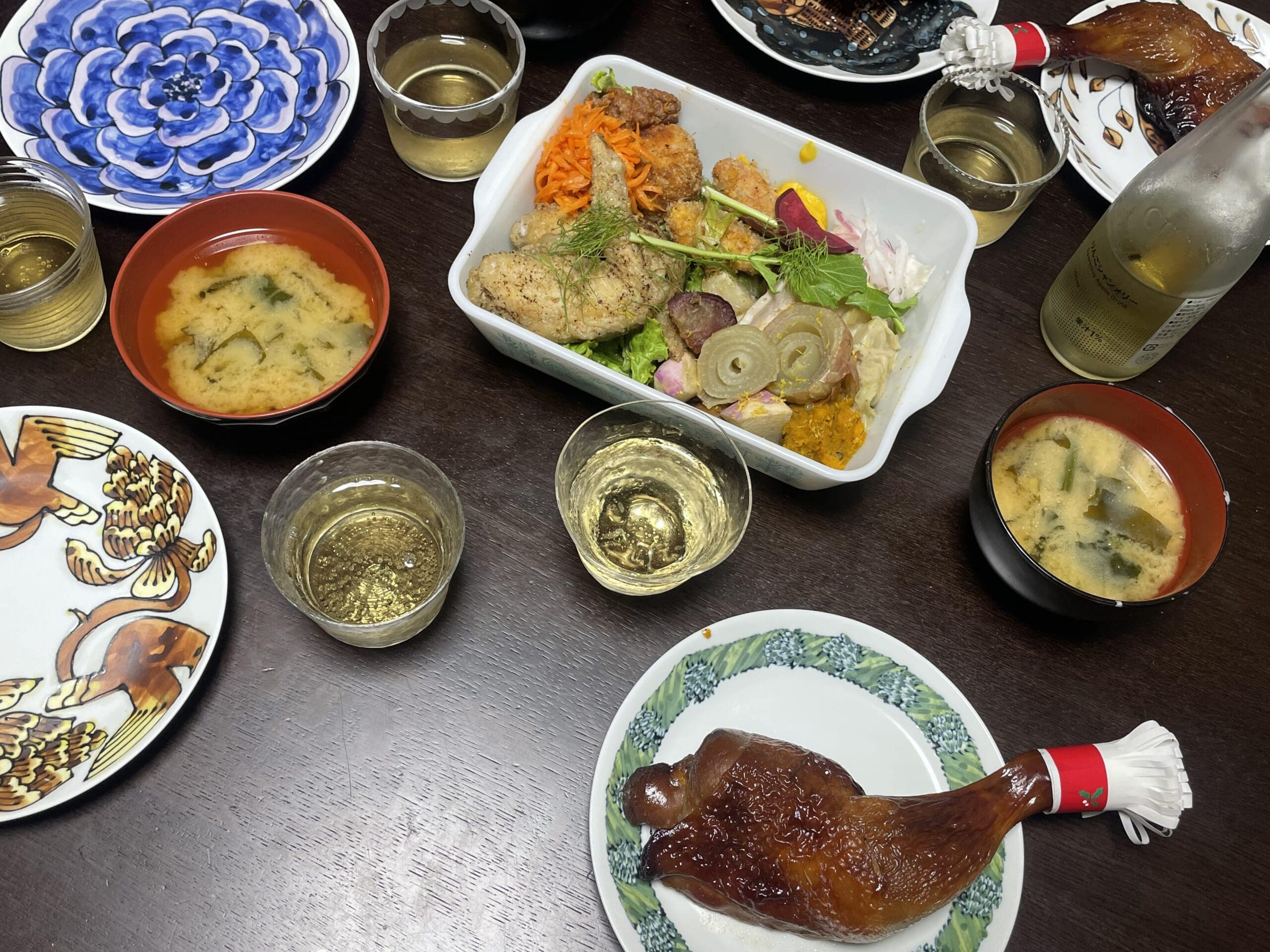 プレクリスマスディナーの食卓