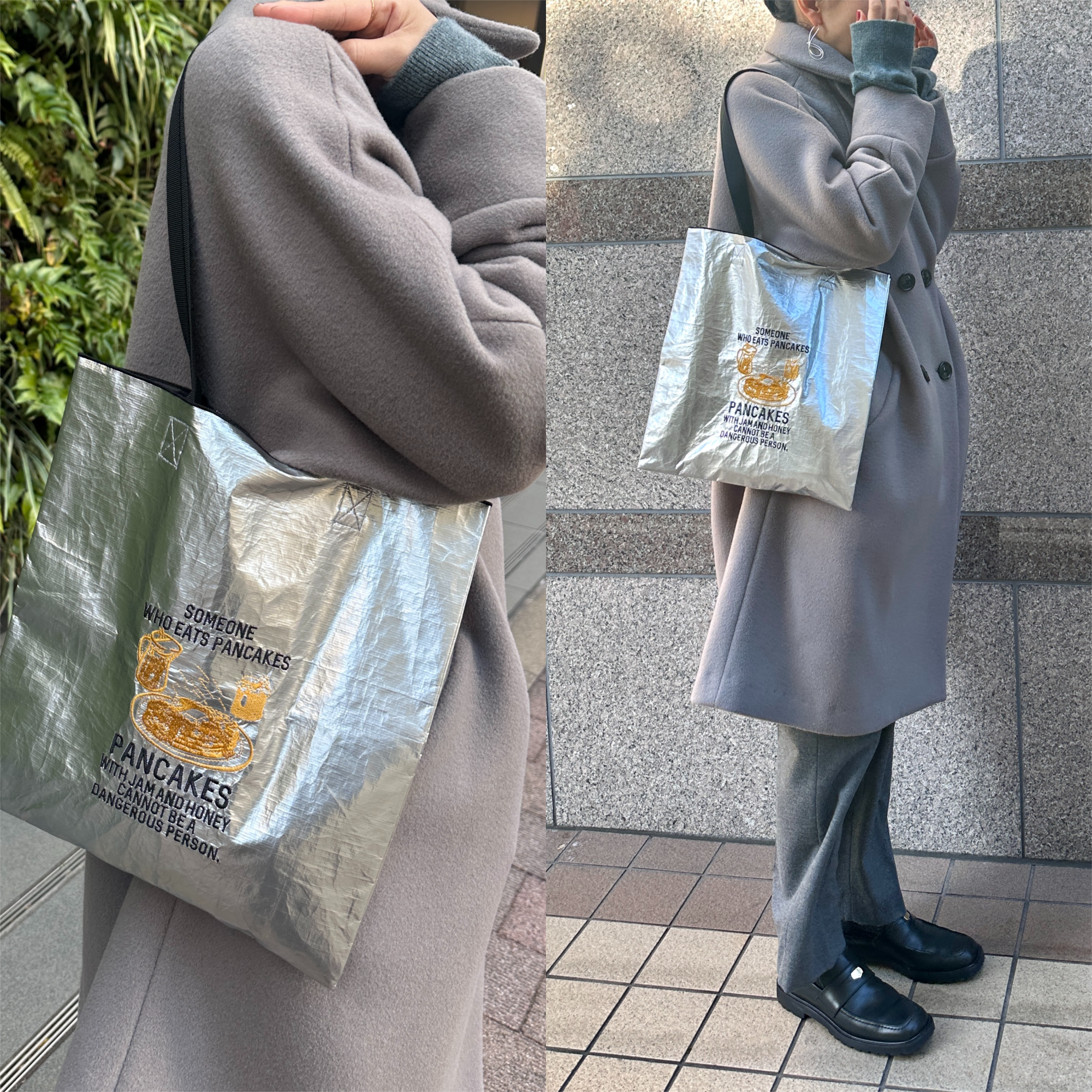 12closet
【kazumiさんコラボ】【撥水】“PANCAKE”刺しゅう トートバッグ(M)
￥4,400