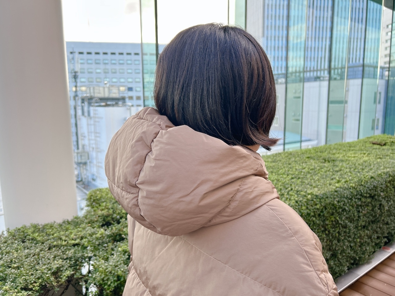 'S Max Mara ベージュダウンのフード