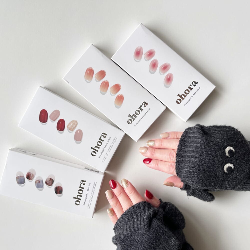 ネイル　冬　ohora