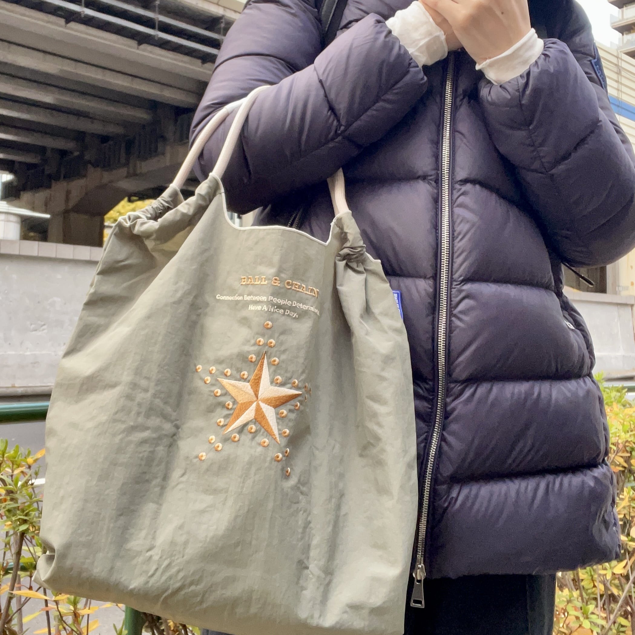 2点新品　ボールアンドチェーン　紀ノ国屋　限定完売　エコバッグ　キノクニヤ　ロゴ ボールアンドチェーンKINOKUNIYA x Ball & Chain 紀ノ国屋 コラボエコ