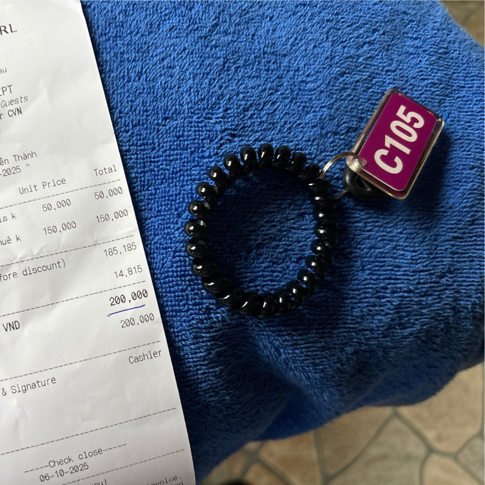 ヴィンワンダーズ フーコック ウォーターパーク　ロッカーキー　タオル