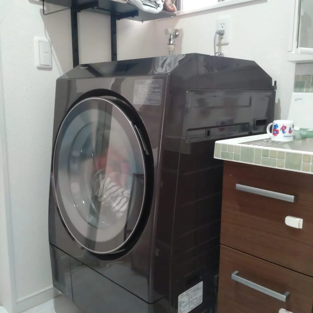 TOSHIBA「ドラム式洗濯乾燥機 ZABOON」設置した様子