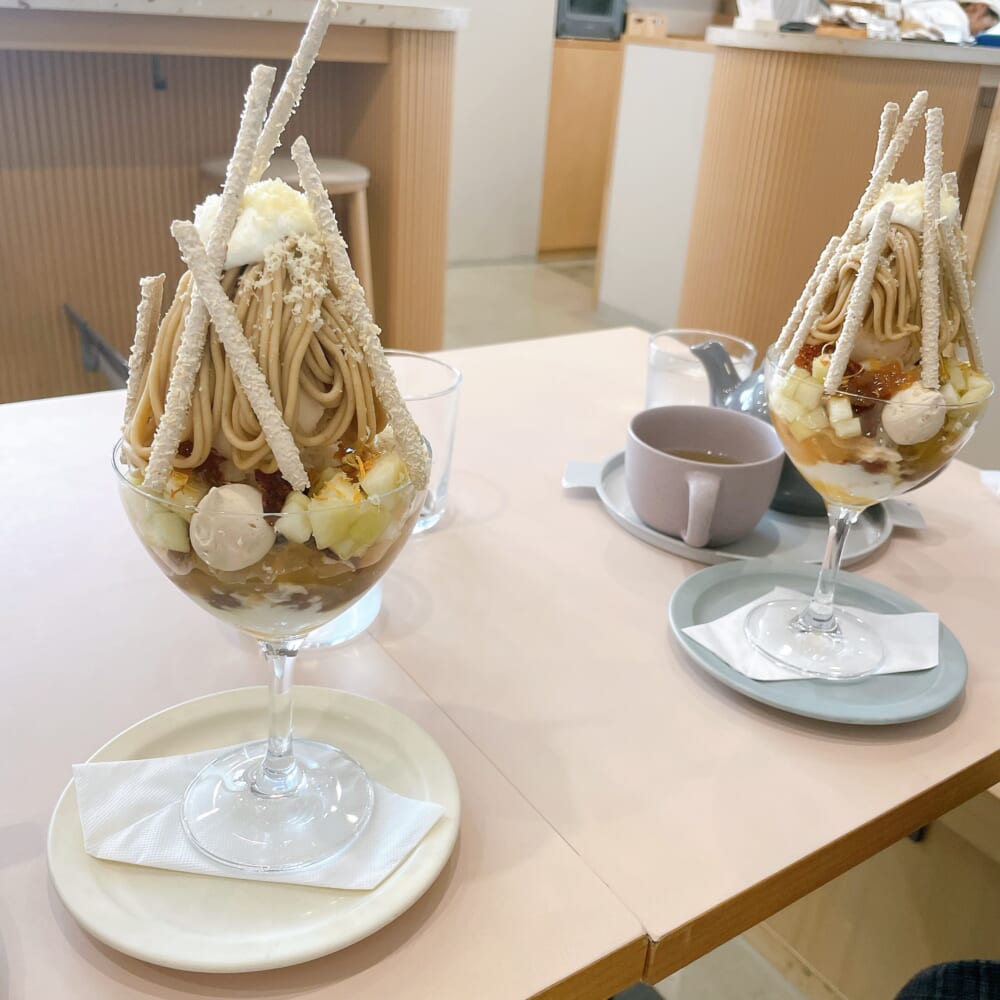 ビヤンネートル　めりちゃん　100人隊デート　パフェ