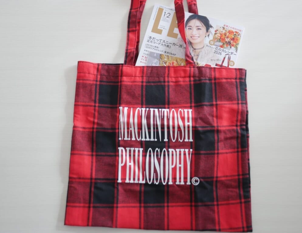 LEE 雑誌 1・2月合併号 付録 マッキントッシュフィロソフィー BIGトート