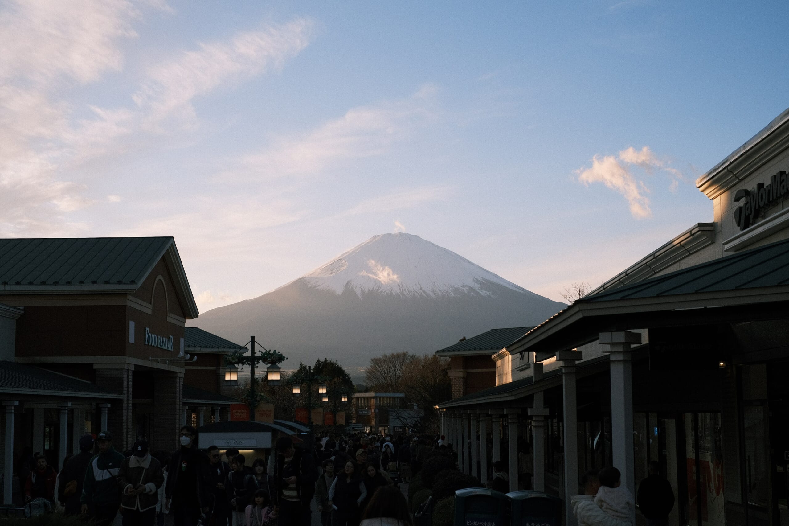 御殿場アウトレット　年末　富士山