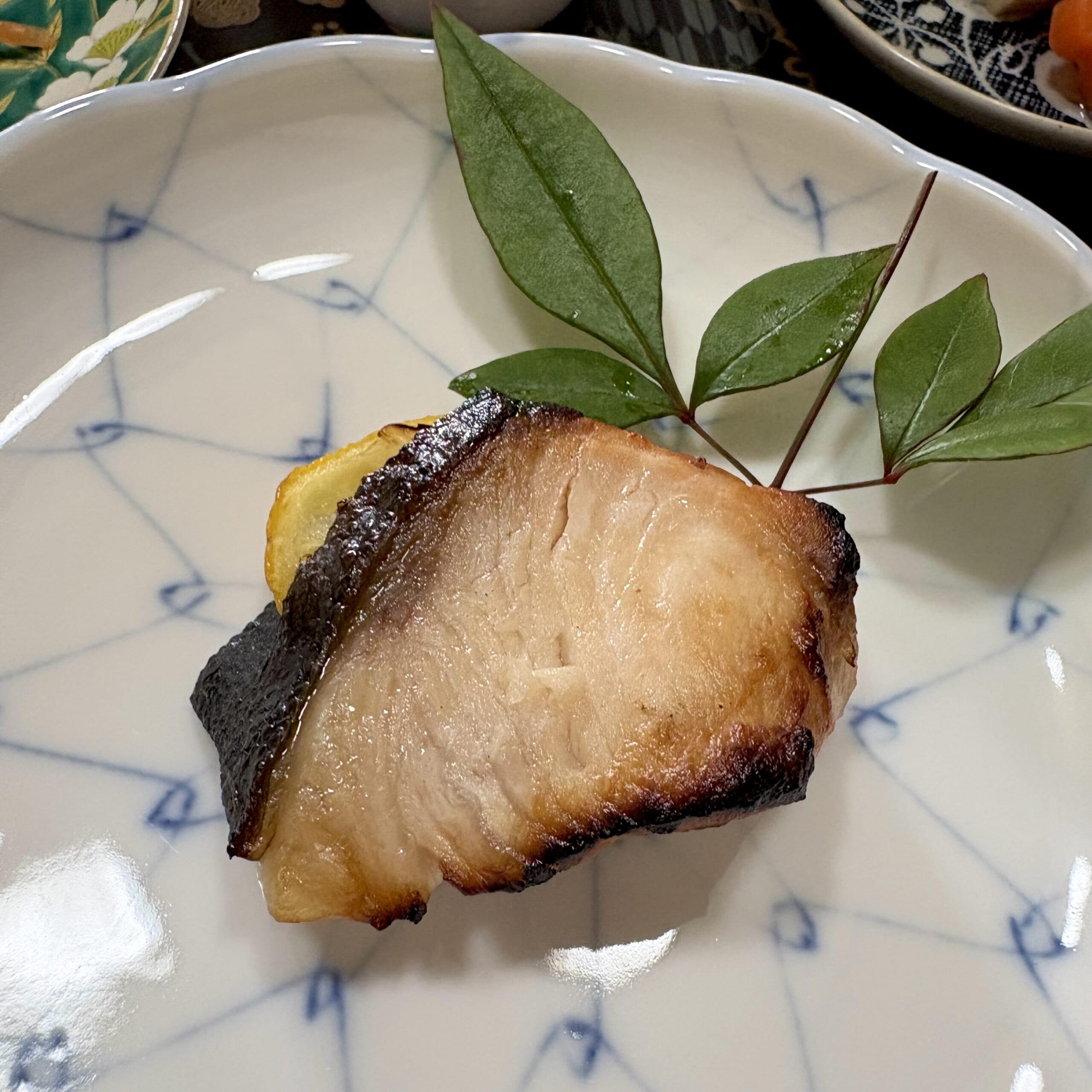 ぶりの塩焼き　ゆず　お正月　おせち