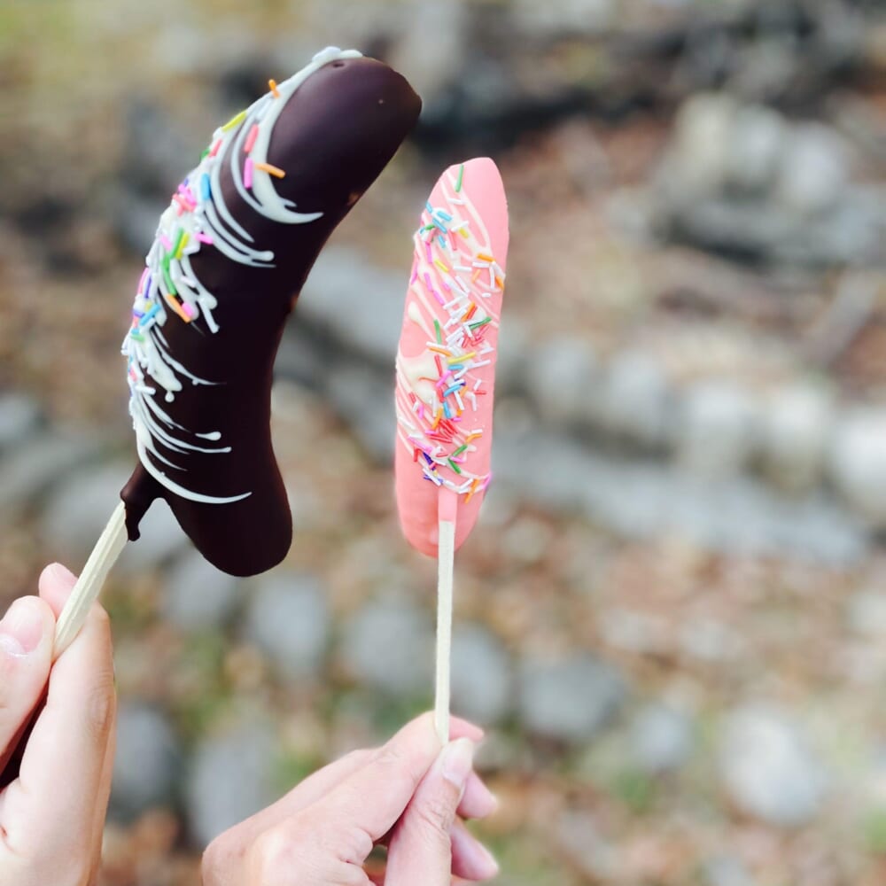 初詣 お正月 屋台 チョコバナナ