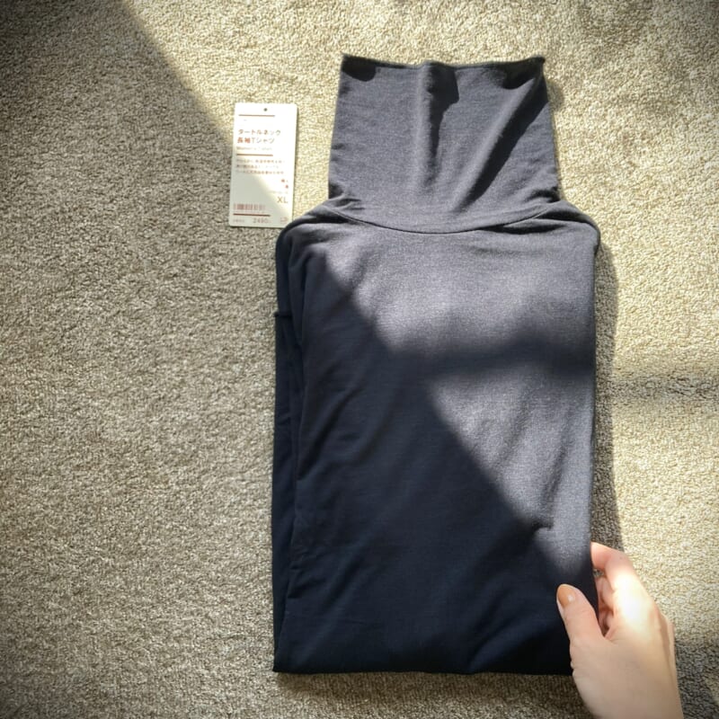 無印良品　シアー長袖シャツ