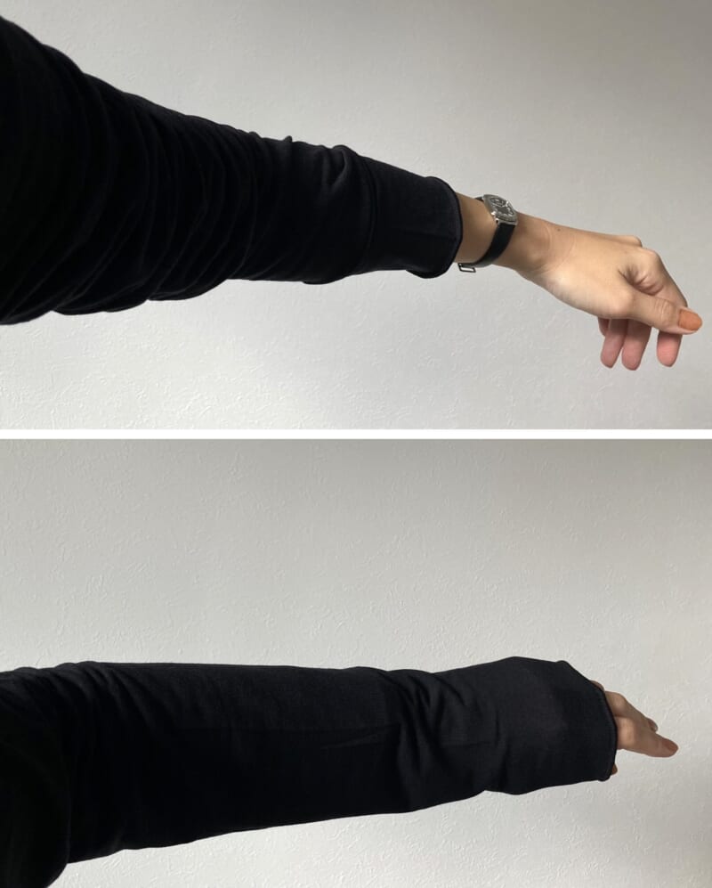 無印良品　シアー長袖シャツ