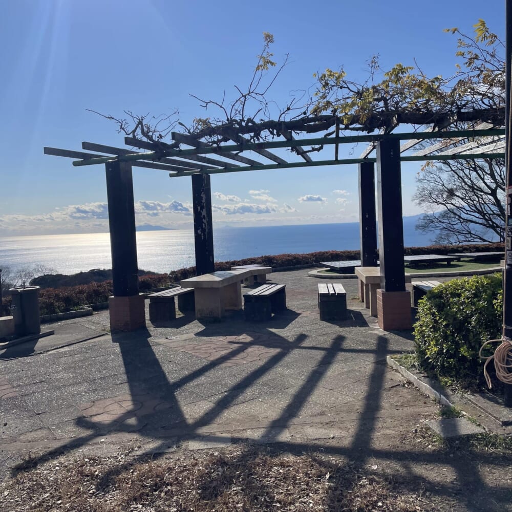 湘南平　湘南アルプス　相模湾　山登り　新年