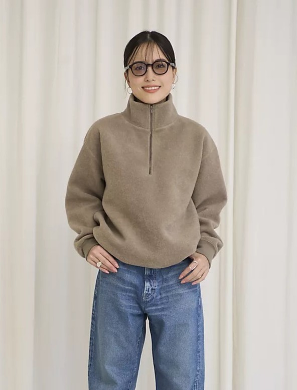 12closet
【福田麻琴さんコラボ】【洗える】ハーフジップボアトップス
￥17,600（税込