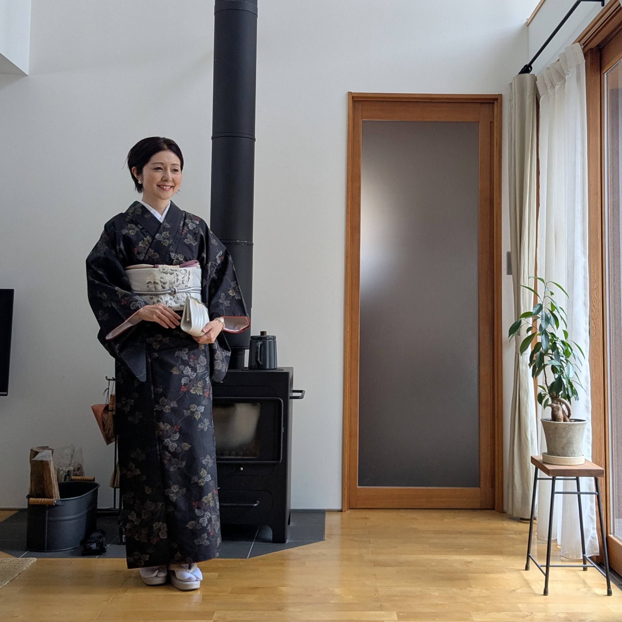 大島紬、クラッチバッグ