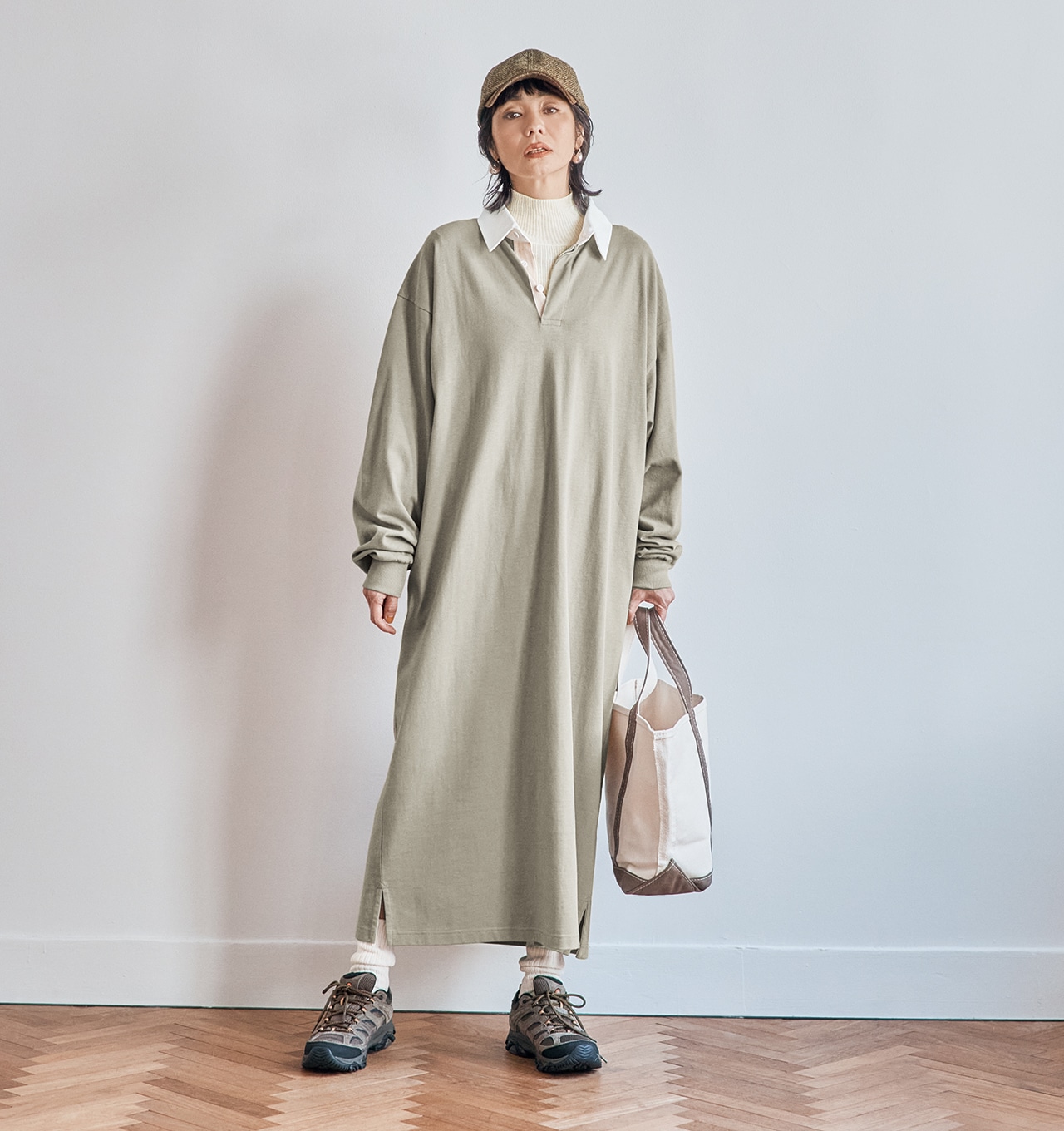 明日なに着る02060108 モデル/竹下玲奈