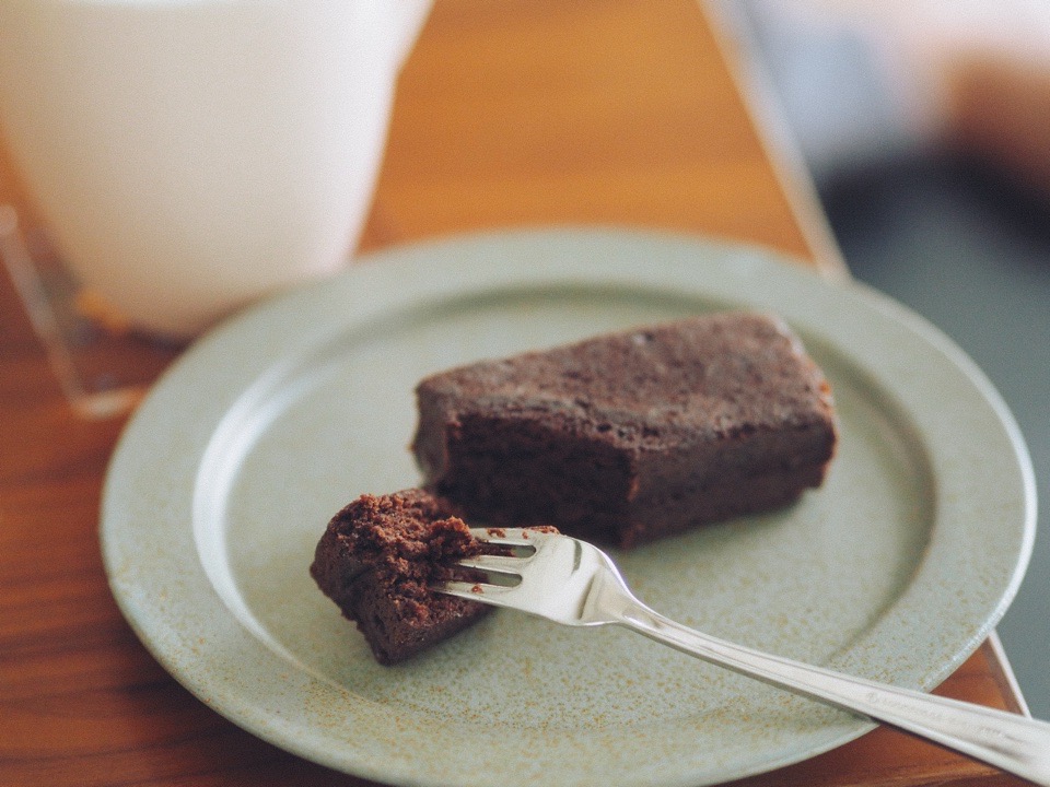 はとばすショコラケーキとファーク