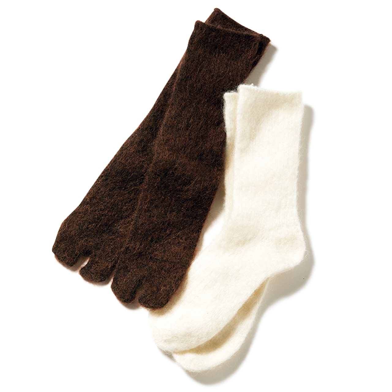 モヘアの靴下