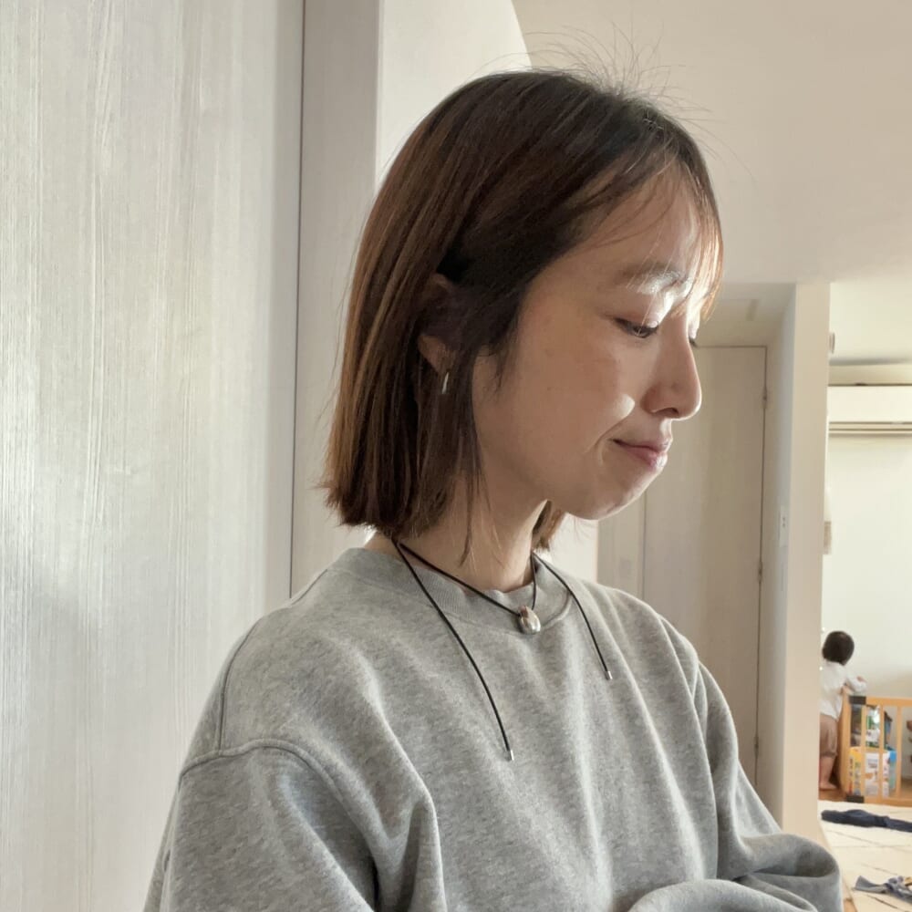 美容院　ミディアムヘア　BEFORE