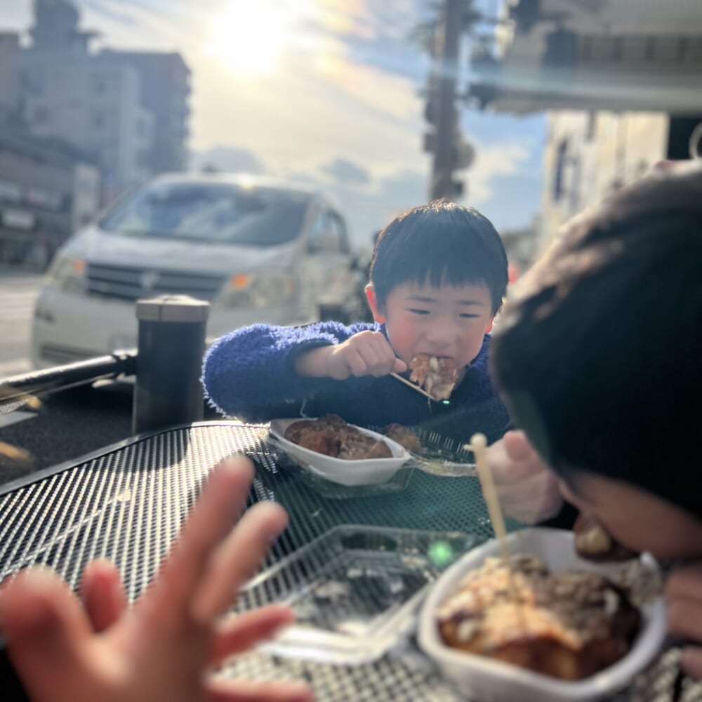 2026年　お正月　帰省　たこ焼き