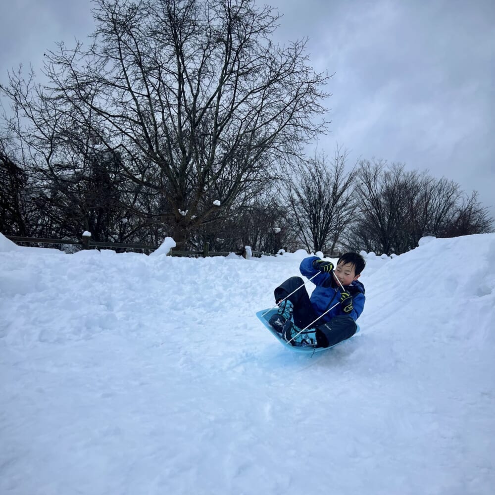 2026年 お正月 帰省 雪遊び
