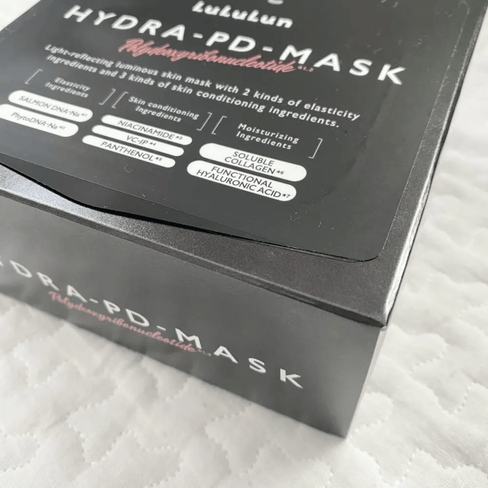 ルルルン「ハイドラ PD マスク」28枚入り　パッケージ横から