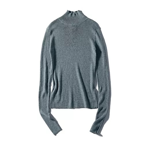 石上美津江さんコラボのすっきり見えハイネックニット