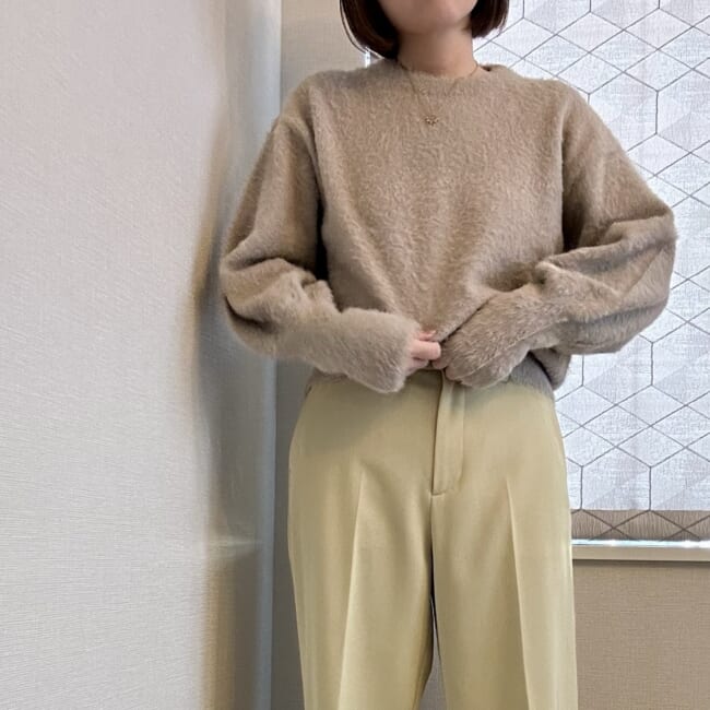 green label relaxing ＜at ease＞フェザーヤーン プルオーバー ニット