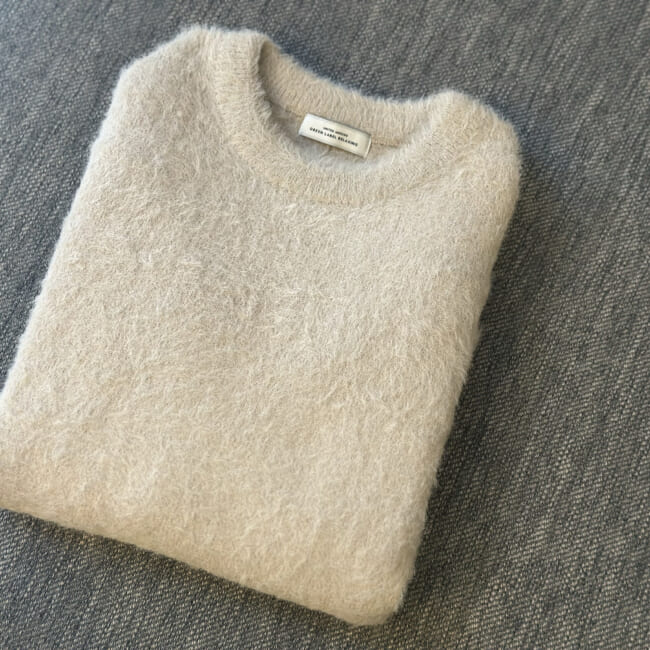 green label relaxing ＜at ease＞フェザーヤーン プルオーバー ニット