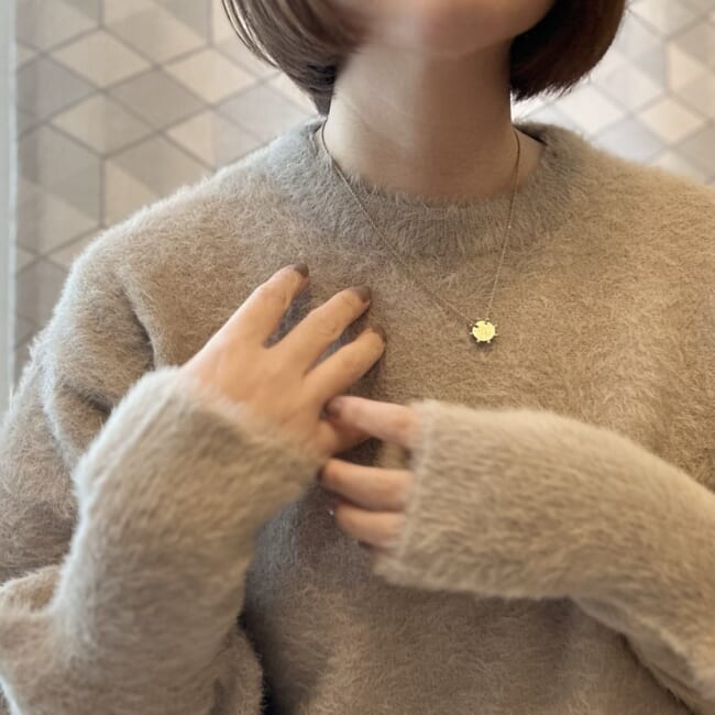 green label relaxing ＜at ease＞フェザーヤーン プルオーバー ニット