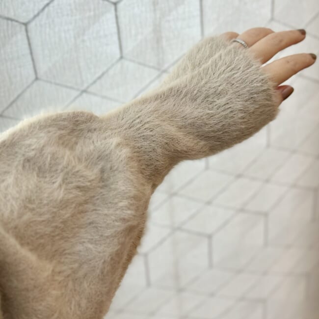 green label relaxing ＜at ease＞フェザーヤーン プルオーバー ニット