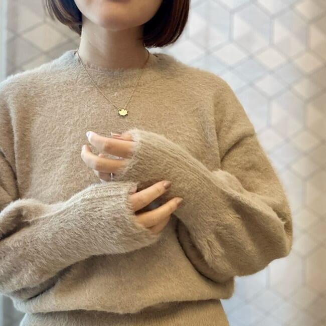 セール購入品】 green label relaxingのフェザーヤーンプルオーバー