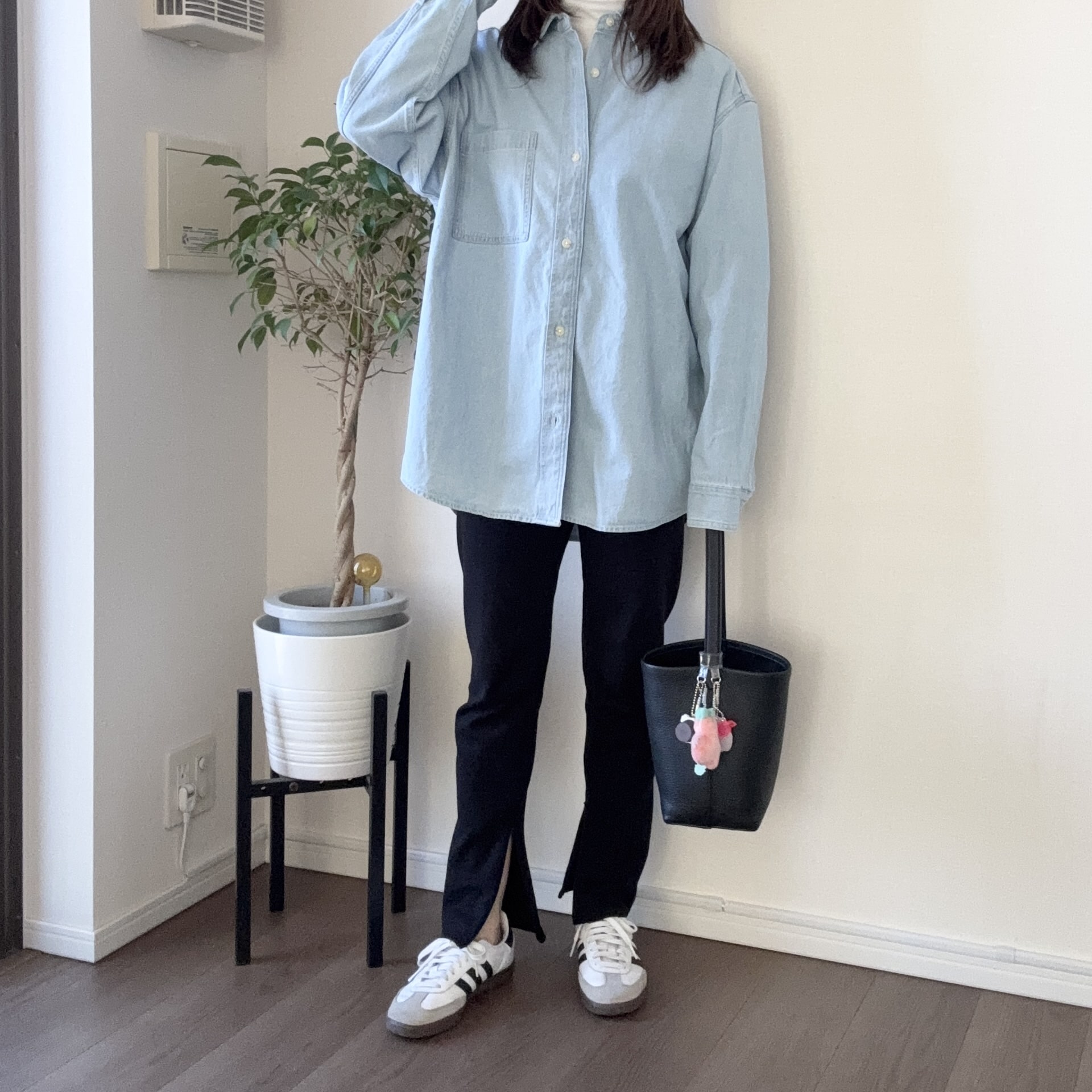 GUデニムシャツ