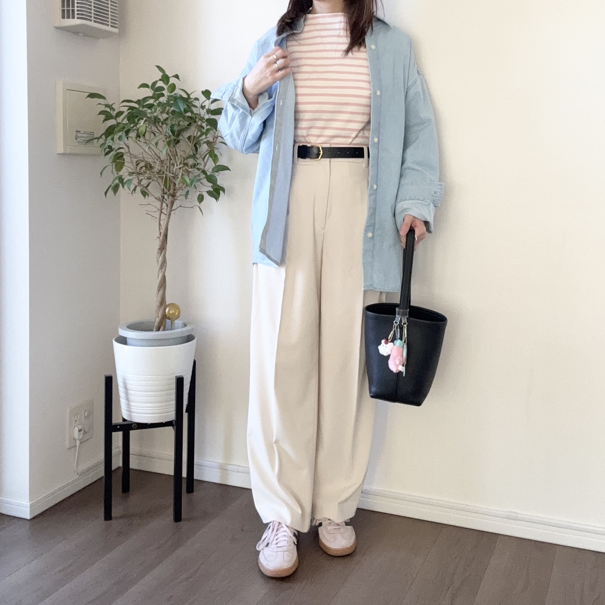 GUデニムシャツ