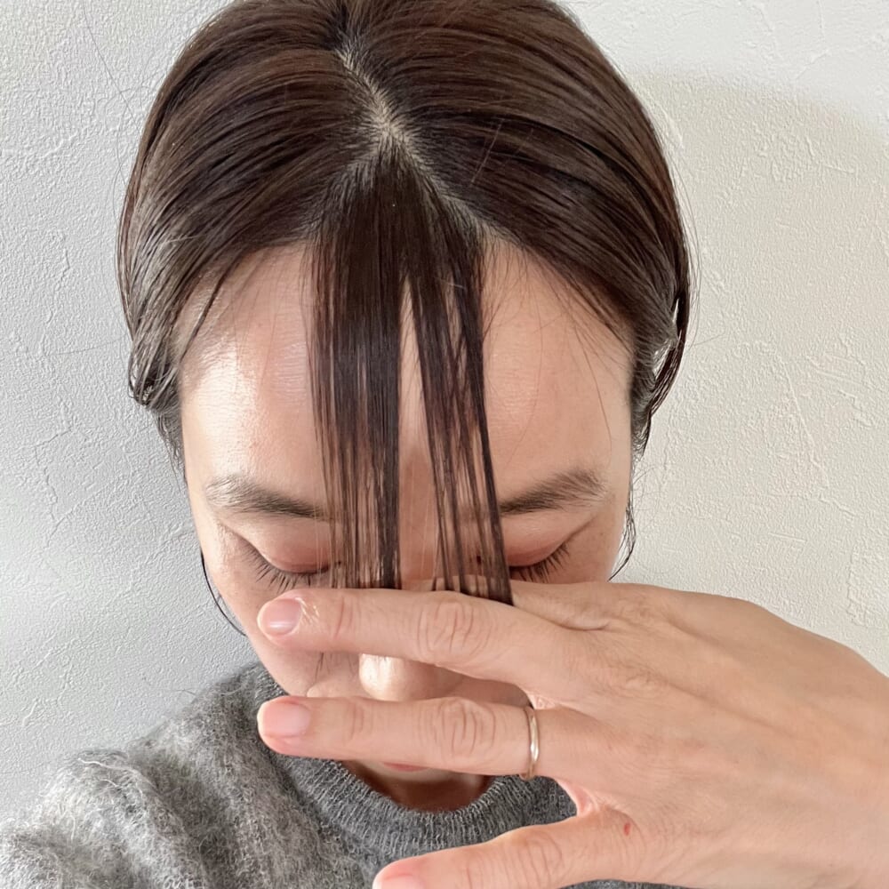 美容院　2026年　冬　ショートヘア　シースルーバング セルフカット