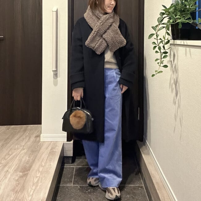 冬のスニーカー&パンツコーデ | 154㎝30代後半ママ