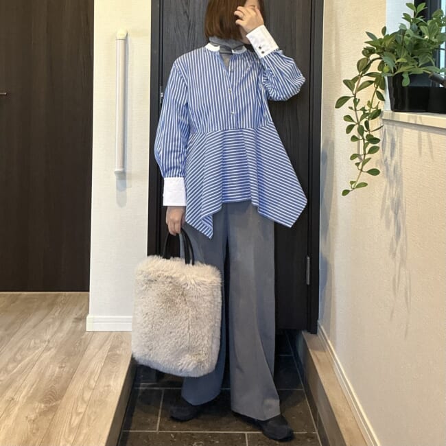 冬のスニーカー&パンツコーデ | 154㎝30代後半ママ