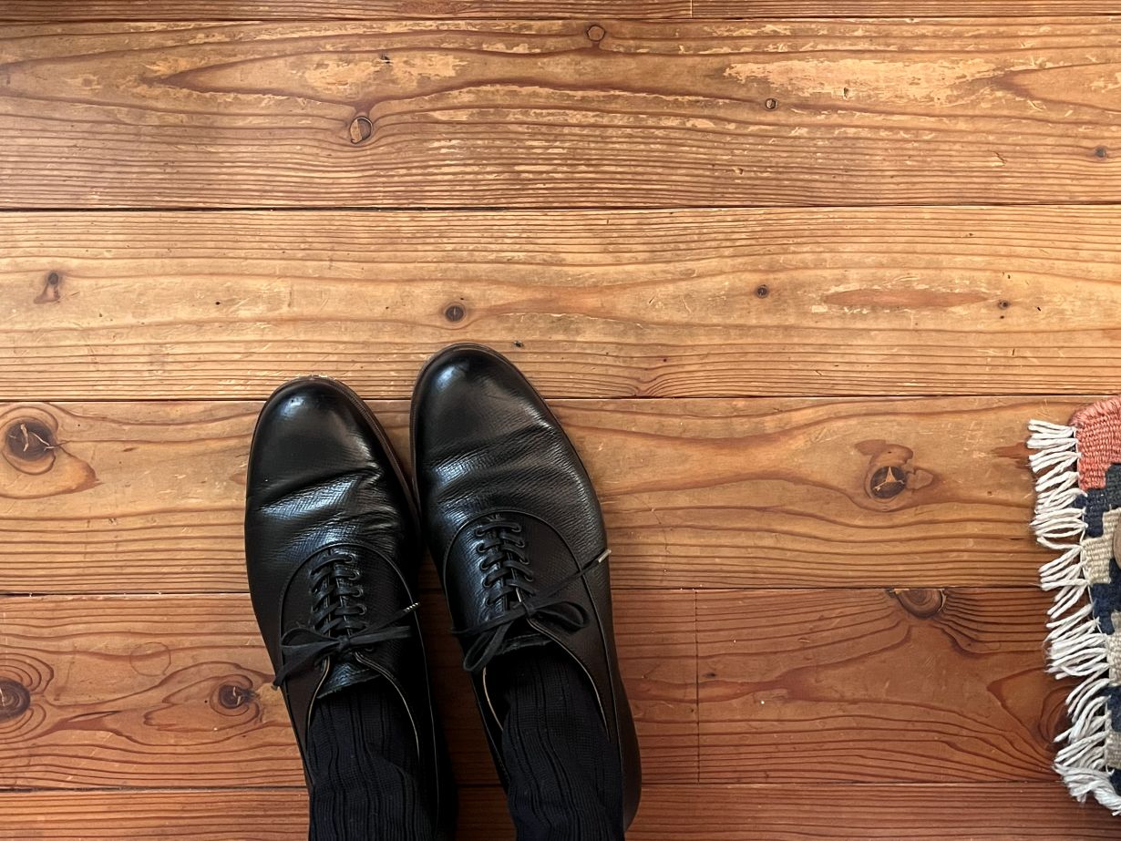 マーガレットハウエルのソックス　FORMEの革靴