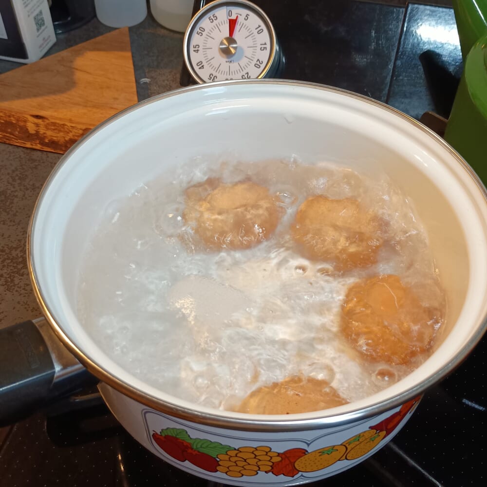 卵　LEEレシピ　半熟