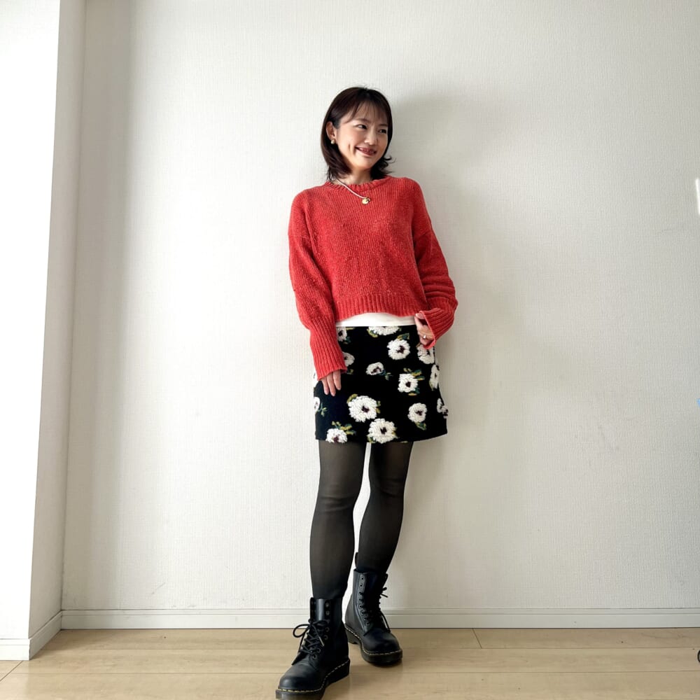 ファッション　スカート　ミニスカート　コーディネート