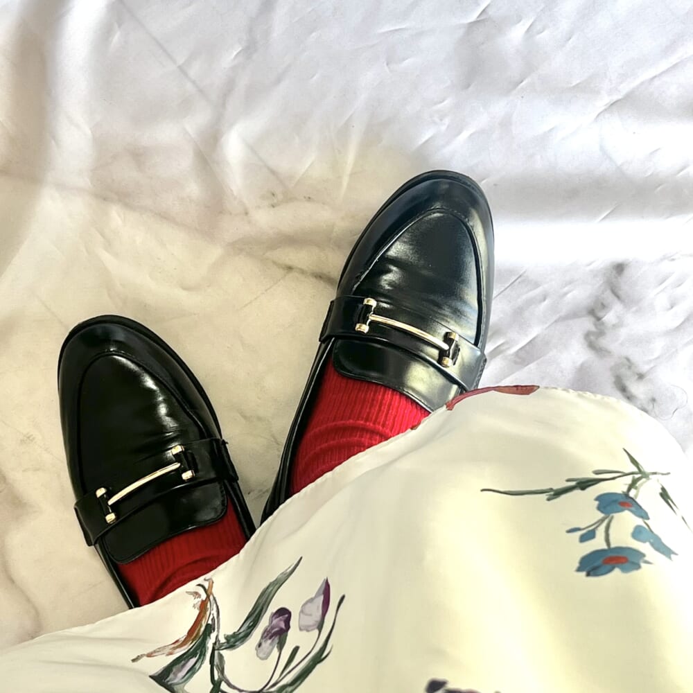 靴下　ソックス　ローファー　スニーカー　足元コーデ